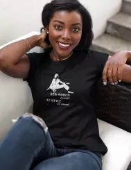 T-shirt femme personnalisé - Citations Mode - "Les modes passent, le style reste..."