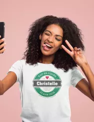 T-shirt femme personnalisé - Évènements - "EVJF en cours"