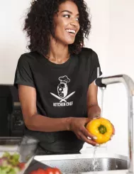 T-shirt femme personnalisé - Food Lovers - "Horror kitchen chef"