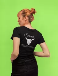 T-shirt femme personnalisé - Football - "Spanish supporter..."