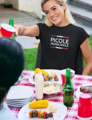 T-shirt femme personnalisé - Humour - "Picole municipale"