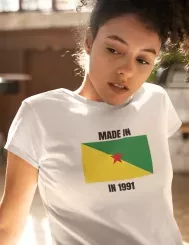 T-shirt femme personnalisé - Villes et voyages - "la Guyane"
