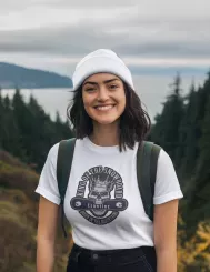 T-shirt femme personnalisé - Sport - "King of the snowboard"