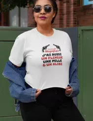 T-shirt femme personnalisé - Citations Humour - "J'ai une fille magnifique"