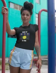 T-shirt femme personnalisé - Villes et voyages - "la Guadeloupe"