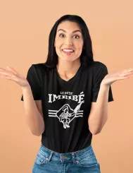 T-shirt femme 100% coton bio - Humour - "Petit imbibé"