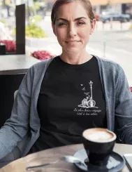 T-shirt femme personnalisé - Sport - "Le plus beau voyage c'est à tes côtés"