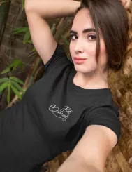 T-shirt femme personnalisé - Mariage - "Just married"