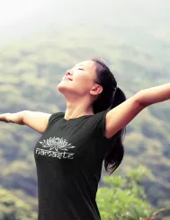 T-shirt femme personnalisé - Zen - "Namaste"