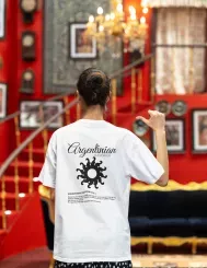 T-shirt femme personnalisé - Football - "Argentinian supporter..."