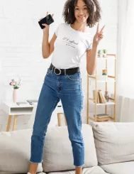 T-shirt femme personnalisé - Musique - "S'il suffisait qu'on s'aime..."