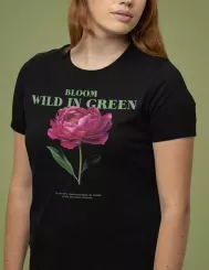 T-shirt femme personnalisé - Nature - "Wild in green"