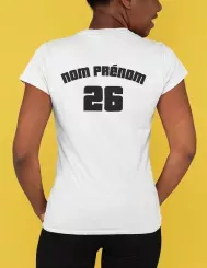 T-shirt femme personnalisé - Football - "Maillot de foot"