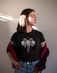 T-shirt femme personnalisé - Diables et Diablesses - "Devil inside"