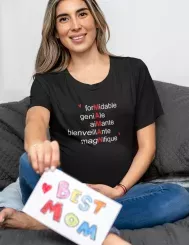 T-shirt femme personnalisé - Maman - "Maman Formidable"