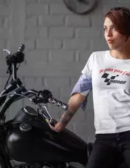 T-shirt femme personnalisé - MotoGP - "Je peux pas j'ai MotoGP"