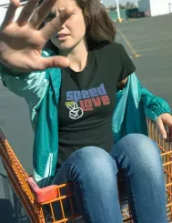 T-shirt femme personnalisé - Lifestyle - "Speed and Love"
