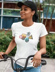 T-shirt femme personnalisé - Sport - "Certifiée Bikeuse"