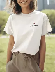 T-shirt femme personnalisé - Cadeau - "SINCE..." Amour