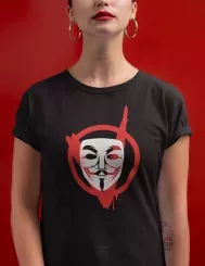 T-shirt femme personnalisé - Personnages - "V masqué"