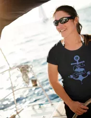 T-shirt femme personnalisé - Villes et voyages - "Bon voyage"