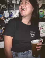 T-shirt femme personnalisé - Food Lovers - "Burger lover"