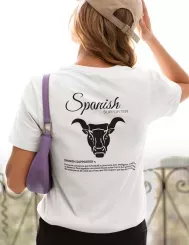 T-shirt femme personnalisé - Football - "Spanish supporter..."