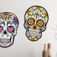 Autocollants têtes de mort mexicaines