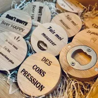 Décapsuleurs personnalisés avec photo, texte et logo – Créez un modèle unique