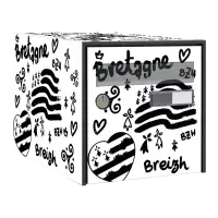 Stickers boîte aux lettres Pays