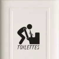 Stickers Signe Homme Femme Toilettes
