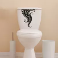 Stickers Trompe l'oeil toilettes