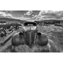 Papier Peint Panoramique Voiture Abandonnée 2