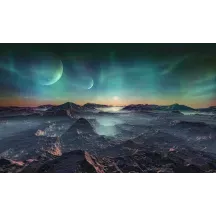 Papier Peint Panoramique Paysage Lunaire