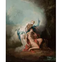 Papier Peint Panoramique Peinture 18e siècle - Diane et Endymion