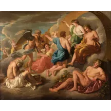 Papier Peint Panoramique Peinture 17e siècle Nicolas Poussin - Apollon accordant son char à Phaéton