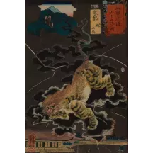 Papier Peint Panoramique Estampe 19e siècle Utagawa Kuniyoshi - Kyōto