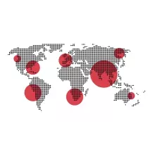 Papier Peint Panoramique Mappemonde Design