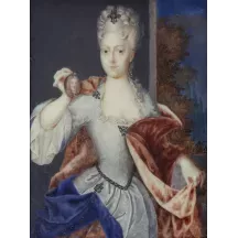 Papier Peint Panoramique Peinture 18e siècle Herer - Portrait présumé d'Amalia-Wilhelmine