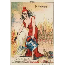 Papier Peint Panoramique Estampe - La Commune