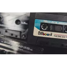 Papier Peint Panoramique Musique Cassettes Vintage