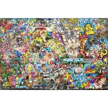 Papier Peint Panoramique Graffiti Urbain