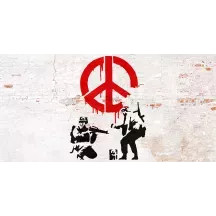 Papier Peint Panoramique Banksy - Soldats Peace