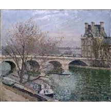 Papier Peint Panoramique Peinture 20e siècle Camille Pissaro - Le Pont Royal et le Pavillon de Flore