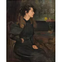 Papier Peint Panoramique Peinture 19e siècle Pierre Georges Jeanniot - Portrait de Marcelle Jeanniot
