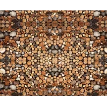 Papier peint Panoramique Rondins de bois