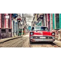 Papier Peint Panoramique Voiture Cuba