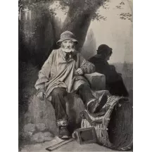 Papier Peint Panoramique Estampe - Un ouvrier français