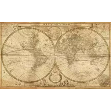 Papier Peint Panoramique Mappemonde Ancienne 2