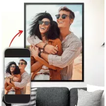 Affiche personnalisée avec photo - Portrait de famille, couple